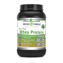פורמולה מדהימה Grass-Fed Whey חלבון אבקה | 25 דקדוק חלבון תוספת | Natural Sweetener and Flavor | מכיל BCAA & EAA | Non-GMO | Made in USA (2 Lb, Unflavored)