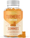 חניכיים Turmeric עבור מבוגרים (60 ספירה, 30 יום אספקה) - תוסף Turmeric Curcumin תוסף חניכיים w / Black Pepper לתמיכה משותפת * - ג'ינג'ר פלמור, Non-GMO, טבעוני, תוסף משותף ללא גלוטן