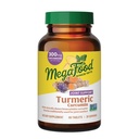 Mega Food Turmeric Curcumin תוספת כוח - תוסף תמיכה משותף - Turmeric Curcumin עם Black Pepper & Boswellia Extract - טבעוני - Made Without 9 Allergens - 60 Tabs (30 משרתים)