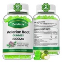 2 Pack Organic Valan Root Gummies, Herbal תוספת של תמיכה מרגיעה ו Mood, Sleep Gummies ללא מלטונין למבוגרים, טבעוני, non-GMO, Apple Flavor, 120 Count Count Count