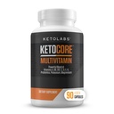 Ketocore Keto ויטמינים | Keto Multivitamin for Men & Women | תוספי Keto ו- Carnivore Diet תוספים, Keto Friendly Multivitamin | No Keto Flu | Rich in Magnesium & Potassium | 90 קפסולות