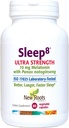 חדש ROOTS HerBAL Natural Sleep Supplement, 8-in-1 Ultra-Strenth Formula with Passion Flower, Chamomile, Hops, Panax Gingseng, Skullcap, Magnesium, 10 מ"ג מלטונין (60 Veg Caps)