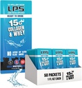 LPS נוזל קולגן & Whey חלבון תוספת - משקה non-GMO, סוכר חינם - מקדם עור בריא שיער לגברים ונשים, Neutral, Single Serve (50 Packets)