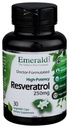 Emerald Labs Resveratrol - תוספת תזונתית עם Resveratrol עבור תמיכה סלולרית ו Cardiovascular - 30 קפסולות ירקות