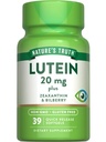 האמת של הטבע Lutein ו Zeaxanthin | 20 מ"ג | 39 Softgels | עם Bilberry | Non-GMO & Gluten Free Supplement
