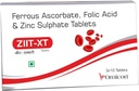 ברזל, Folic Acid & Zinc תוסף ZIIT XT | עבור נשים וגברים | Pack of (3 רצועות) 30 טבליות