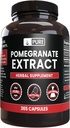 Pure Ingredients Pomegranate Extractnesium Or Rice Fillers, Always Pure, Lab מאומת (365 קפסולות)