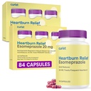 Curist Esomeprazole 20 מ"ג קפסולות נדחה-Release הרוזן 84 - Acid Reflux Medicine for Heartburn הקלה - שתי חבילות של 42 קפסולות ספירה (84 Total) - Acid Reflux Relief