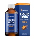 תוספי ברזל לגברים High Potency נוזל ברזל למבוגרים על ידי Hematex - 100 מ"ג Polysaccharide Iron Complex Iron תוספי ברזל עבור אנמיה והגנת ברזל