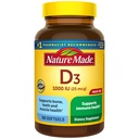 הטבע עשה ויטמין D3 1000 IU (25 mcg), ויטמין D עבור העצם, שיניים, שריר ותמיכה בריאות החיסון, 180 Softgels, 180 יום אספקה