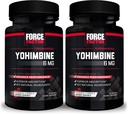 תוסף כוח Yohimbine עבור גברים, Yohimbe Bark לחלץ עם Absorption העליון כדי לשפר את הביצועים, 6 מ"ג Yohimbine Bark Pills with Key Ingredients, 30 Count (Pack of 2)