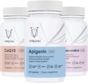 Vitruvin Sport Recovery (Apigenin 2 x 50 מ"ג, COQ10 200 מ"ג, Resveratrol 500 מ"ג) טבעוני, Non-GMO, Gluten-Free, Gelatin-Free.