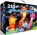 UNGLINGA 250+ Science Experiments Kits for Kids, Boys Girls Toys Gifts Ideas, Chemical Set, S.T.E.M. פרויקט חינוכי, Volcano Scientist Kit