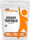 אבקת BulkSupplements.com אורגני Triphala - אבקת Haritaki, Ayurvedic Supplement -ten Free, 960 מ"ג עבור משרת, 100g (Pack of 1)