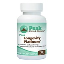 Peak Longevity Platinum PQQQ תוסף עם Coenzyme Q10 - Pyrroloquinoline Quinone עם Ubiquinol CoQ10 ו Shilajit - תוסף Mitochondrial עבור אנרגיה טבעית והזדקנות בריאה (30 Softgels)