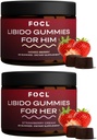 FOCL נשים וגברים Libido Booster Intimacy Set - 1 חודש אספקת חניכיים עבור גברים ונשים עם הורנסי Weed | Boost Desire, Arousal, Energy, Stamina, Performance, Endurance, Balance Balance Balance