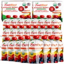 פירות Smoothie Pouches בננה ברי - 2 Packs, 24 Pcs Smoothie Meal החלפת - USDA אורגני חטיפים בריאים למבוגרים, Squeeze Pouches עבור משקאות למבוגרים, Soft Foods, Gluten חינם חלב חינם חטיפים