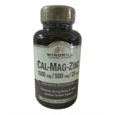 Windmill Calcium, Magnesium ו- Zinc Tablet 100 טבליות (Pack of 4)