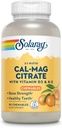 Sunay Cal-Mag Citrate Plus D-3 & K-2 Orange Chewables