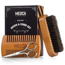 Wooden Beard ו Comb Set for Men - Perfect for Beards Head Hair and Mustaches Men's Grooming Kit for Styling, החל שמן דובד ו Balms for Better Hair Care growth and Impressive Hair Health