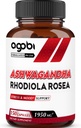 לפני כןbi Ashwagandha תוסף עם Rhodiola Rosea 1950 מ"ג - תמצית גבוהה עבור מערכת החיסון, כוח, ייצור אנרגיה, פוקוס ובריאות כוללת - 150 קפסולות