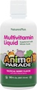 NaturesPlus Animal Parade Source of Life Children's Liquid Multivitamin - ברי טרופי פלאמור - 30 fl oz - Whole Food Supplement - Vegetarian, Gluten-Free - 60 משרתים