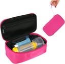 Beautyflier Travel Carrying Case for Portable Nebulizer, Inhaler Spacer for Kids and Adults, Inhaler Holder Asthma Carrying Bag with Mesh Pocket for Medicine and Other Essentials, Pink (Case Only)
