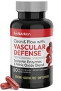 תוספי Nitric Oxide כמוסות Beet Root לחלץ גבוה עוצמה Lumbrokinase & Bromelain Systemic Enzymes Nitric Oxide Oxide בלגן נקי & Flow וחיל אבטחה 60 Caps 30 משרתות