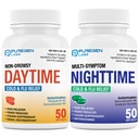 Puregen Labs Daytime ו- Nighttime Combo Pack, Cold and Flu Relief