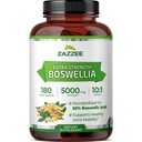 Zazzee תוספת כוח Boswellia 10:1 לחלץ, 65% Boswellic Acid, 180 קפסולות טבעוניות, 6 חודשים אספקה, Boswellia Serrata, נוחות משותפת, ניידות & גמישות תמיכה, non-GMO, מיוצר בארה"ב.