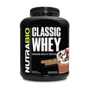 NutraBio Classic Whey חלבון אבקת - Full-Spectrum Amino Acid פרופיל - No Fillers, Artificial Colors, Preservatives - נמוך Glycemic Index - Milkshake, 5 פאונד