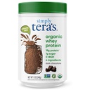 פשוט אבקת חלבון אורגני Whey של tera - Grass פד Whey חלבון אבקת ללא ממתקים מלאכותיים, נקי, non-GMO, Gluten-Free - Dark שוקולד, 12 Oz
