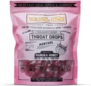 שיר Eze Manuka Honey Strawberry UMF 10+ (MGO 265+) Menthol Cough Drops (120) | Lozenges for Sore, Hoarse, Fatigue, מייבש גרון | תמיכה קולית, כל המרכיבים הטבעיים והאורגניים
