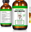 60ML אנטיביוטיקה לחתולים, Premium Cat Antibiotics תוסף, חתולים Multivitamin, אנטיביוטיקה טבעית לחתולים, Cat Antibiotics, Cat Antibiotics תומך Immune & Cats Allergy הקלה 2 Fl Oz