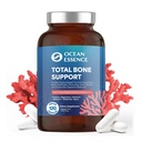 OCEAN ESSENCE Totalעצמות תמיכה - תוספי Algae Calcium המבוססים על צמחים לתמיכה בעצמות העצם וכוח - עבור גברים ונשים 35 + - 120 קפסולות קלוריות טבעיות - ויטמינים לבריאות אופטימאלית