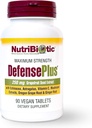 Acbiiotic - DefensePlus, 90 טבליות - 11 ב 1 תמיכה כספית עם ויטמין C, Zinc, Grapeפרי Seed Extractd Extract, Echinacea, Astragalus Root & Imm Boosting Extractsing Extracts & Mushrooms - טבעוני & Gluten Free Gluten Free