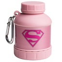Smartshake Justice League Whey2Go SuperGirl אבקת אחסון מכיל 50g - BPA חינם Shaker בקבוק Funnel עבור אבקת חלבון Whey + חלבונים Shakes 110 מ"ל, DC Comics סופרגיר מתנות לנשים