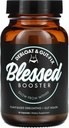 BLESSED Booster De-Bloat & Gut Fix - Daily De-Bloat & Gut Health for Belly Bloat Relief & Water Retention, Enzymes, Plant-based, Vegan-Friendly, Gluten-Free קפסולות ללא סוכר)