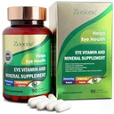 Zooone Lutein ו Zeaxanthin עין ויטמינים, ויטמין עין ומינרל תוספת עם ויטמין C E Zinc Copper, תמיכה חזון עבור ניוון Macular, גלולות בריאות עיניים למבוגרים מבוגרים, 90 קפסולות