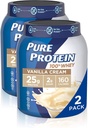 אבקת חלבון Whey על ידי חלבון טהור, Gluten Free, Vanilla Cream, 1.75lbs, 2 Pack
