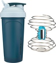 hydroCup Power Shaker w/Weighted Whisk, 28oz - Faster Mixing, Less Shaking דרש, Clump-Free Milks, Shaker Cup (Polypropylene, Blue)