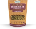 Elderberry Syrup Kit - Allergy Support - Makes Approx. 32oz - מגיע עם Brewing Bag - Ingredients - Elderberries - Rosehips - ג'ינג'ר - Nettle - Cinnamon - Cloves - Elderwise