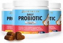 פרוביוטיקה לכלבים - 6 סטרינס עם Prebiotics - תמיכה במערכת העיכול והחיסון - הקלה עבור Diarrhea, Bad Breath, Allergies, Gas, Constipation, Hot Spots - Made in USA - 360 Chews