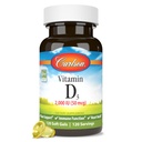 Carlson - ויטמין D3, 2000 IU (50 mcg), Immune Support,עצם בריאות השרירים, Cholecalciferol, ויטמין D תוספים, ויטמין D3 Soft Gels, 120 Softgels
