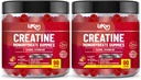 Creatine Monohydrate Gummy 5000 מ"ג עבור גברים ונשים - 180 Chewable Creatine ADVance COMPLEX Turine & B12 Gummies Strawberry Flavoured | Pre Workoutהתעמלות תוסף