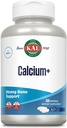 KAL Calcium+ ActivGels 1000 מ"ג | Calcium, Magnesium, Zinc ווויטמין D-3 | פורמולה כדי לעזור לתמוך שיניים בריאות ועצמות | Soy Free | 100 Softgels