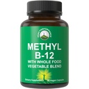 Methyl B12 ויטמין + תערובת מזון מלא של 25 ירקות ופירות עבור Max Absorption. ויטמין B12 Methyhydrobalamin - Methyl B-12 תוסף עבור אנרגיה, מיקוד וסיוע. 30 יום אספקה