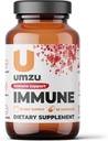 תוסף UMZU Immunity | Natural Energy & Immune System Support with ויטמין C, D, Elderberry, Zinc, Magnesium & Cordyceps (30 קפסולות)