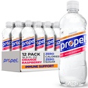 Propel Immune Support Electrolyte Enhanced Water Sports Drinkored Water, 100% DV ויטמין C + Zinc, Zero Calorie & Zero Sugarhydrtion with Electrolytes ווויטמינים, 24 בקבוקי מים oz (12 Pack)