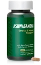 Ashwagandha 500 מ"ג - הקלה מתח, Mood Balance & להירגע עם Black Pepper, 120 קפסולות טבעוניות